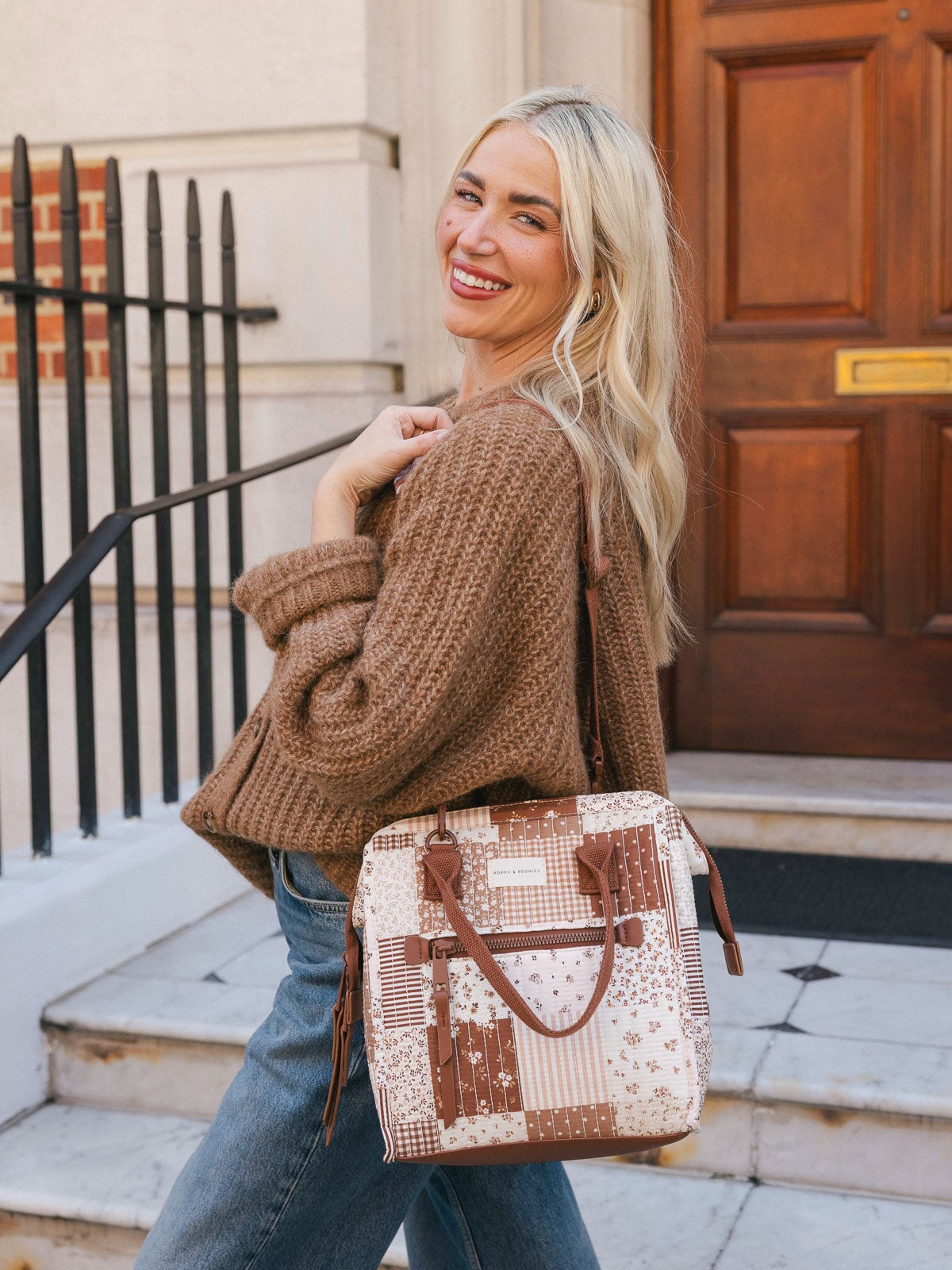 The Lunch Bag Brown Patchwork