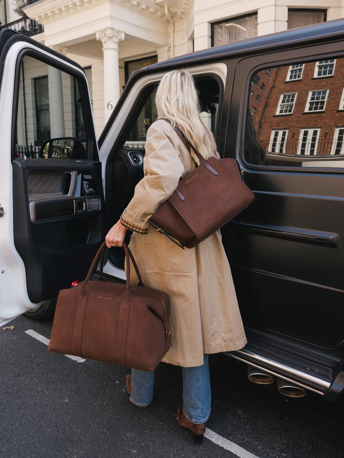 Take Off Travel Bag Espresso Suede