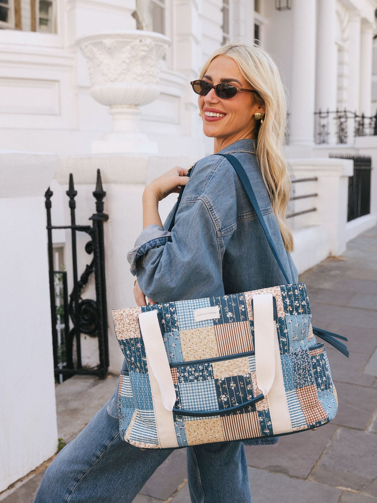 Mini Voyager Navy Patchwork