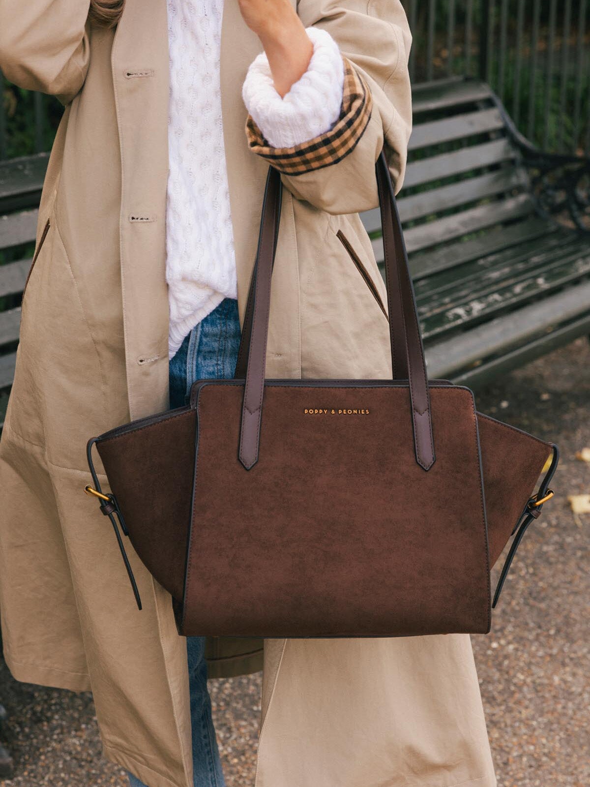 Mini Avenue Tote Espresso Suede