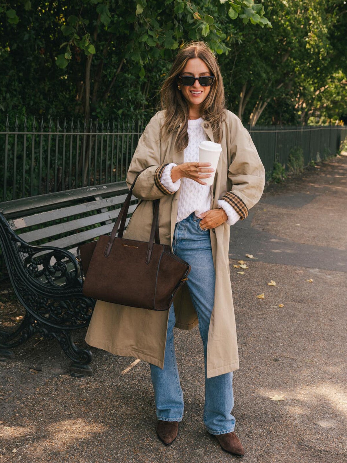 Mini Avenue Tote Espresso Suede