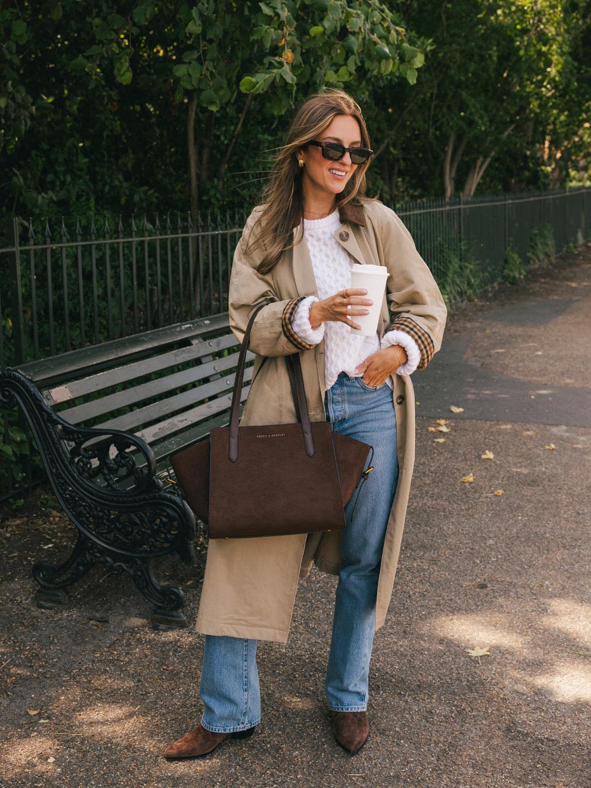 Mini Avenue Tote Espresso Suede