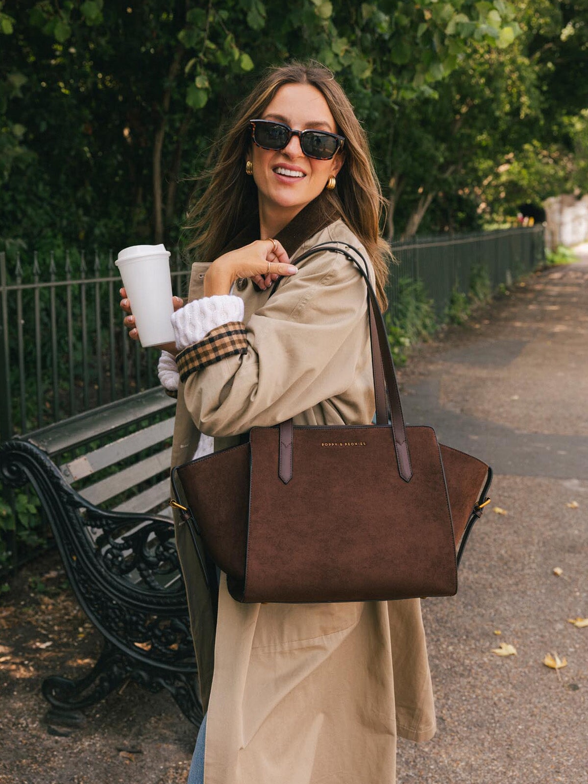 Mini Avenue Tote Espresso Suede
