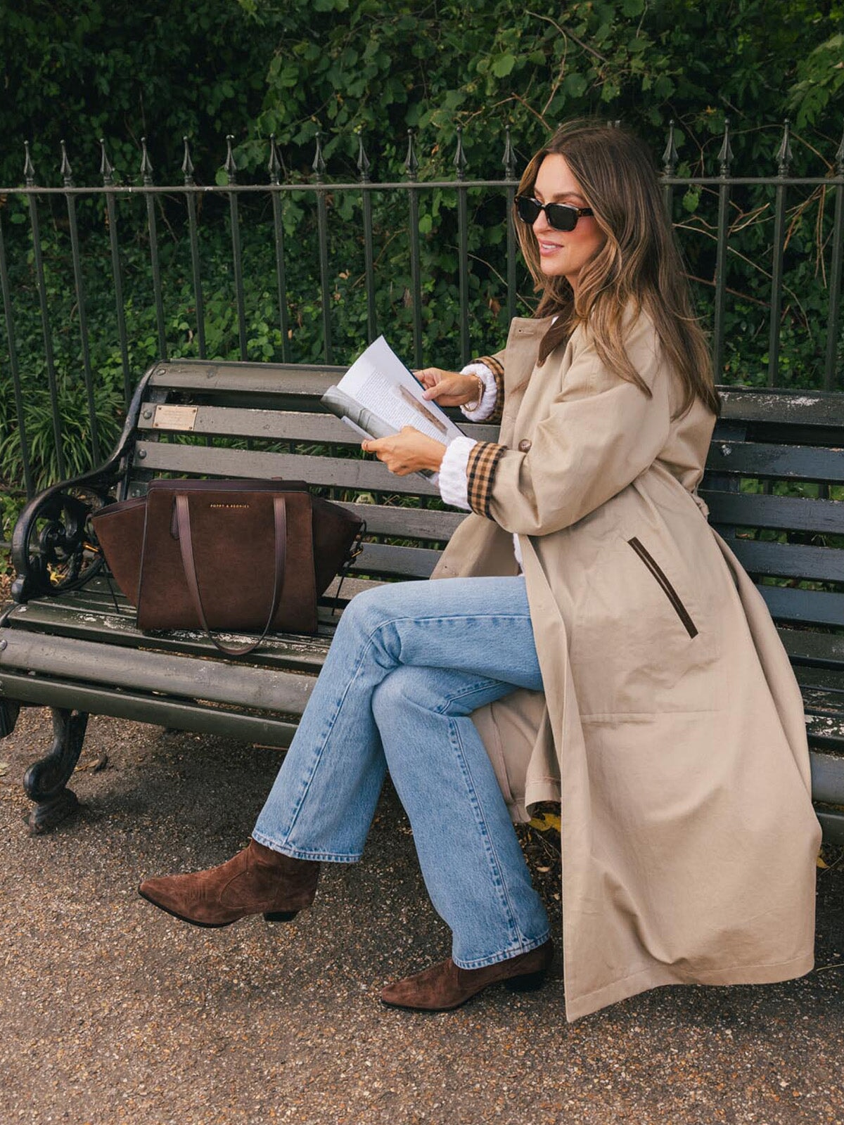 Mini Avenue Tote Espresso Suede