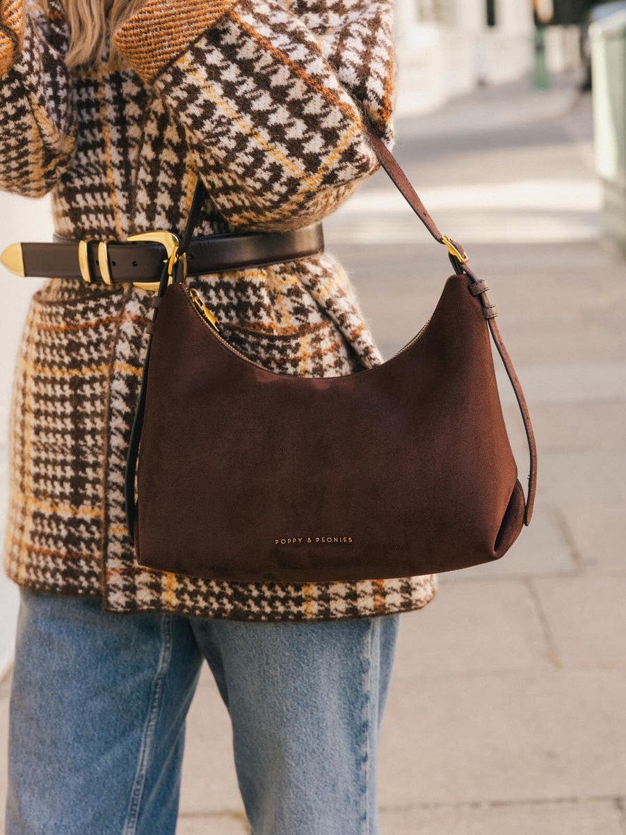 The Sunday Bag Espresso Suede