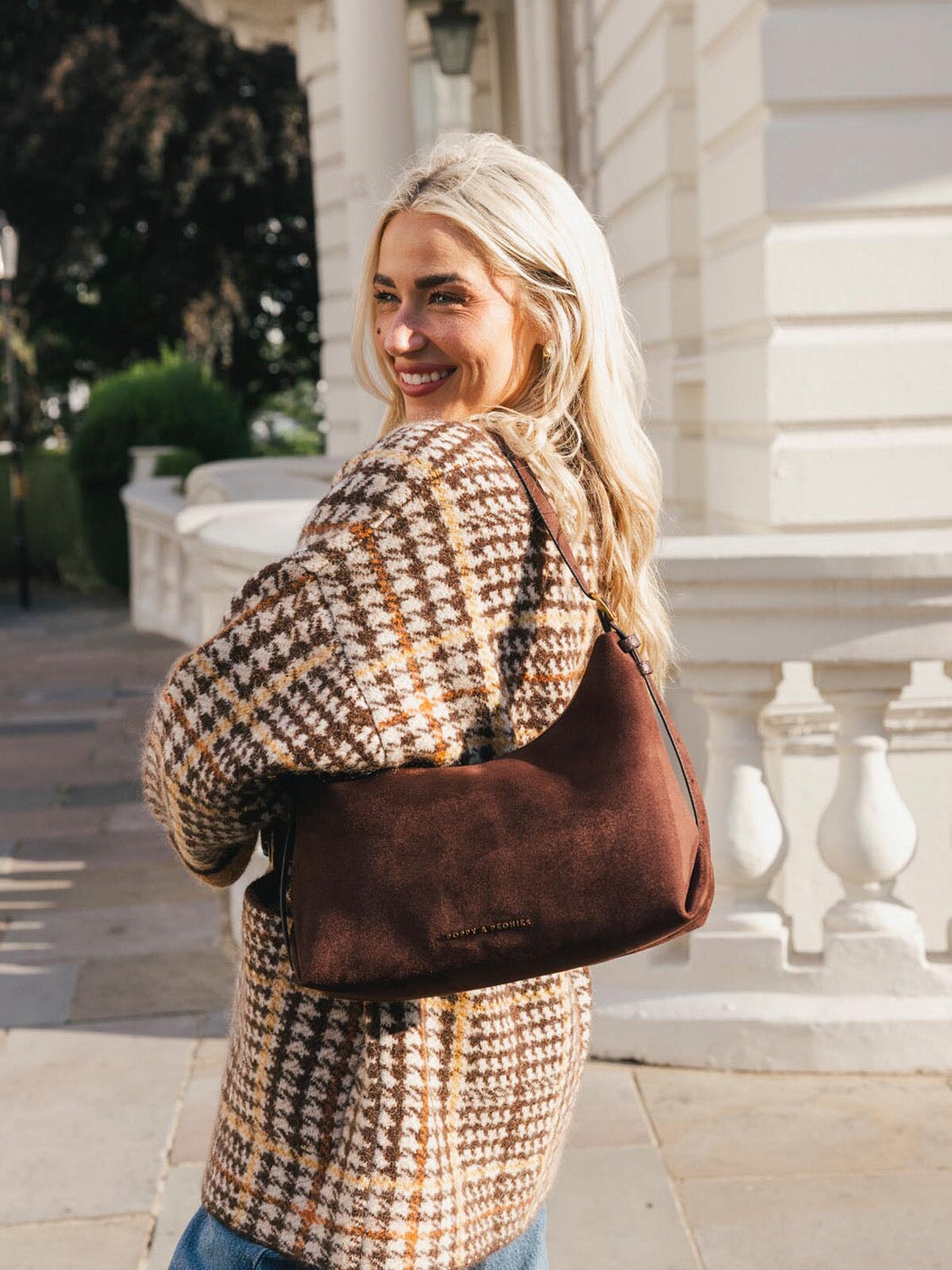 The Sunday Bag Espresso Suede