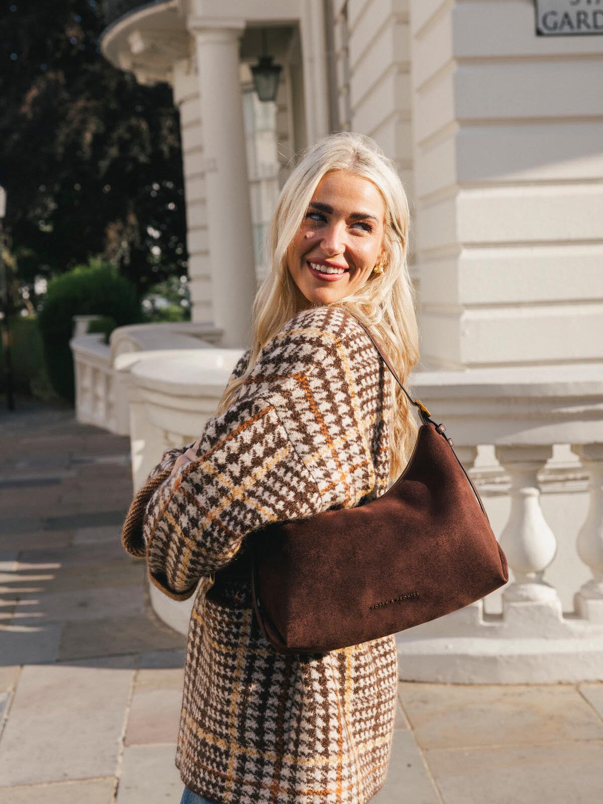The Sunday Bag Espresso Suede