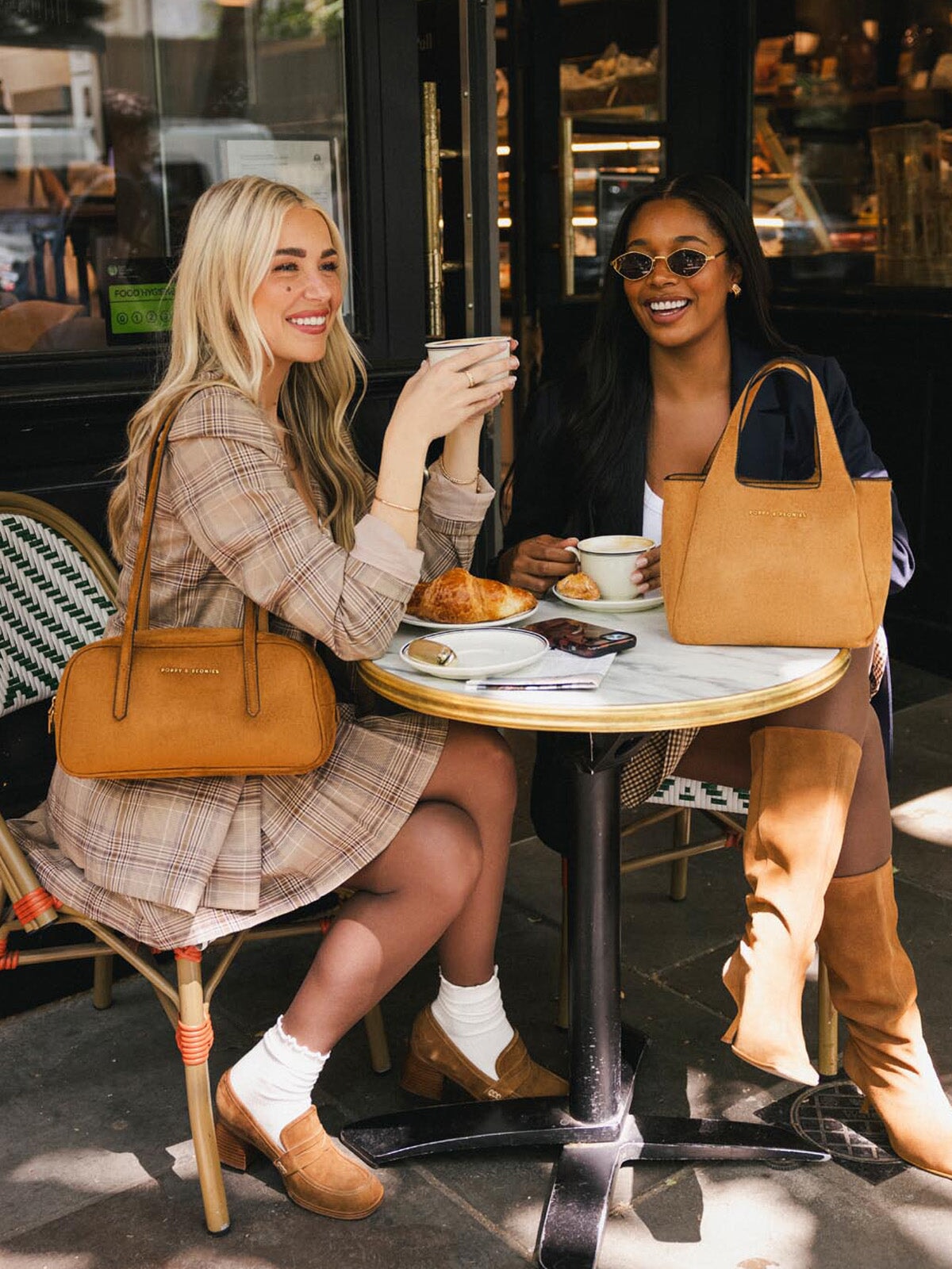 The Friday Satchel Cognac Suede