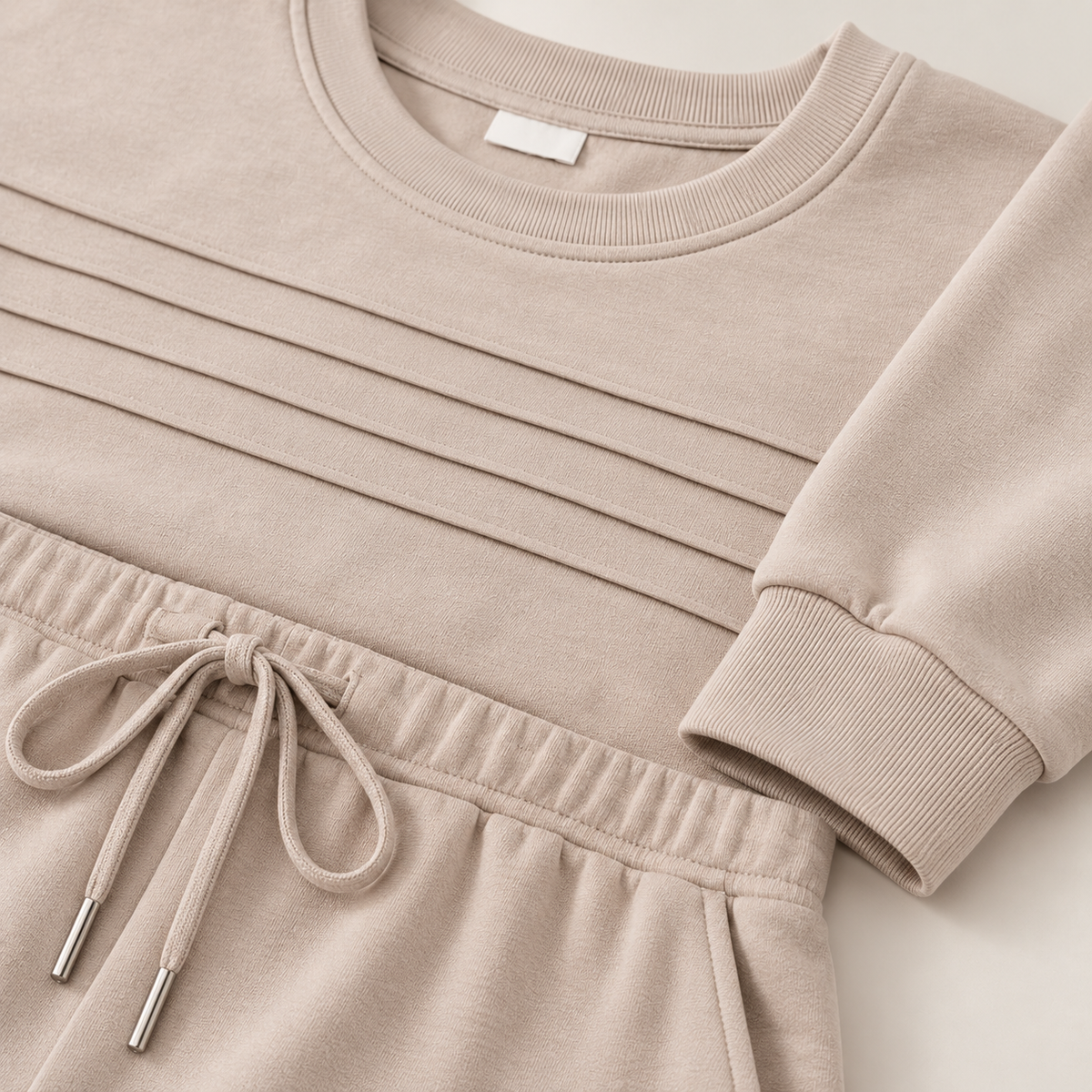 Relaxed Crew Neck Top & Pants Set