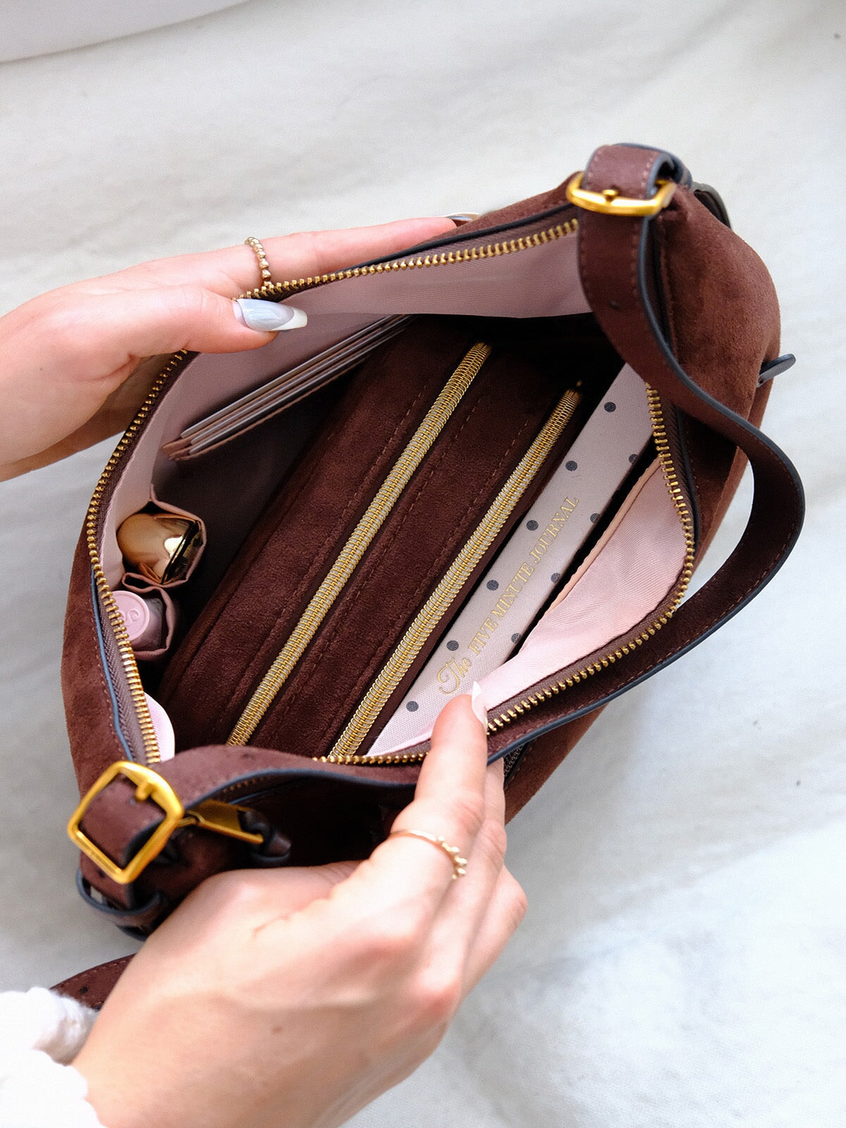 The Sunday Bag Espresso Suede