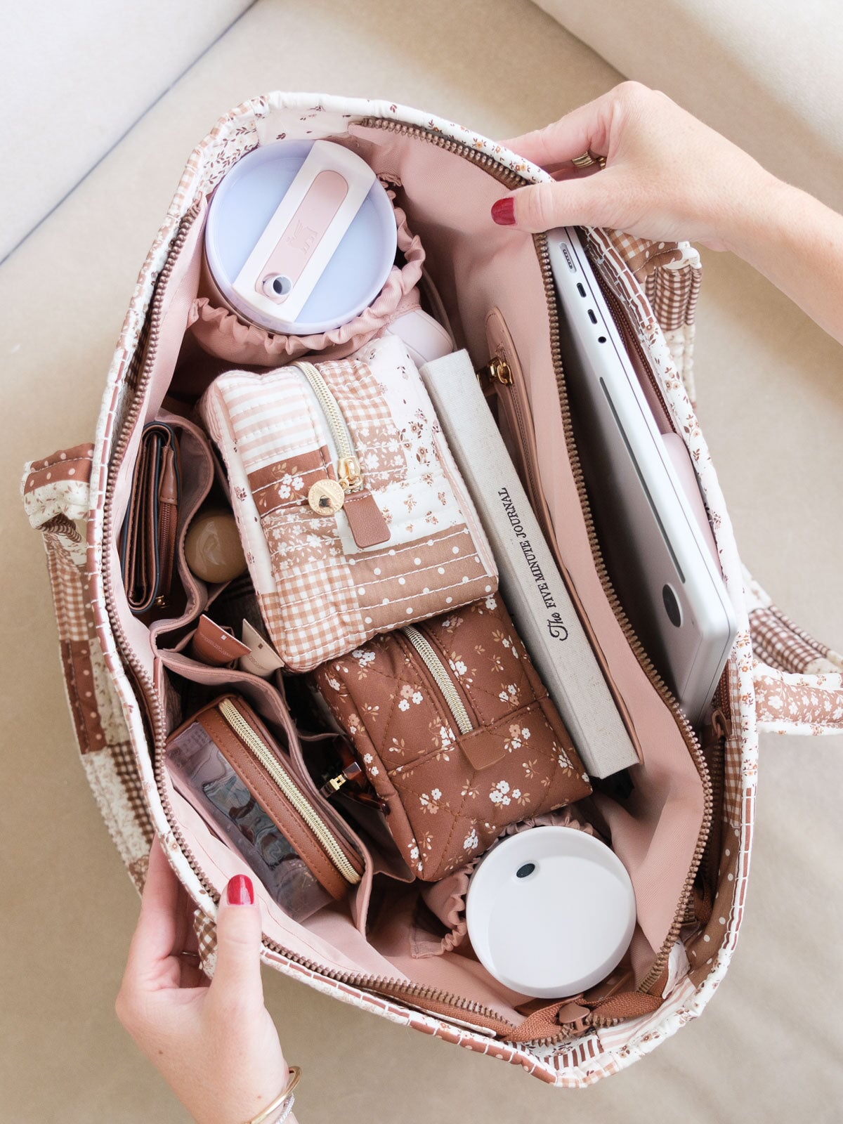 Daydreamer Tote Brown Patchwork