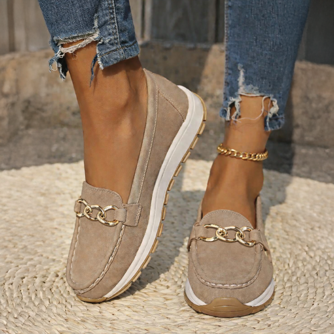 Ellie - Flat Buckle Loafers