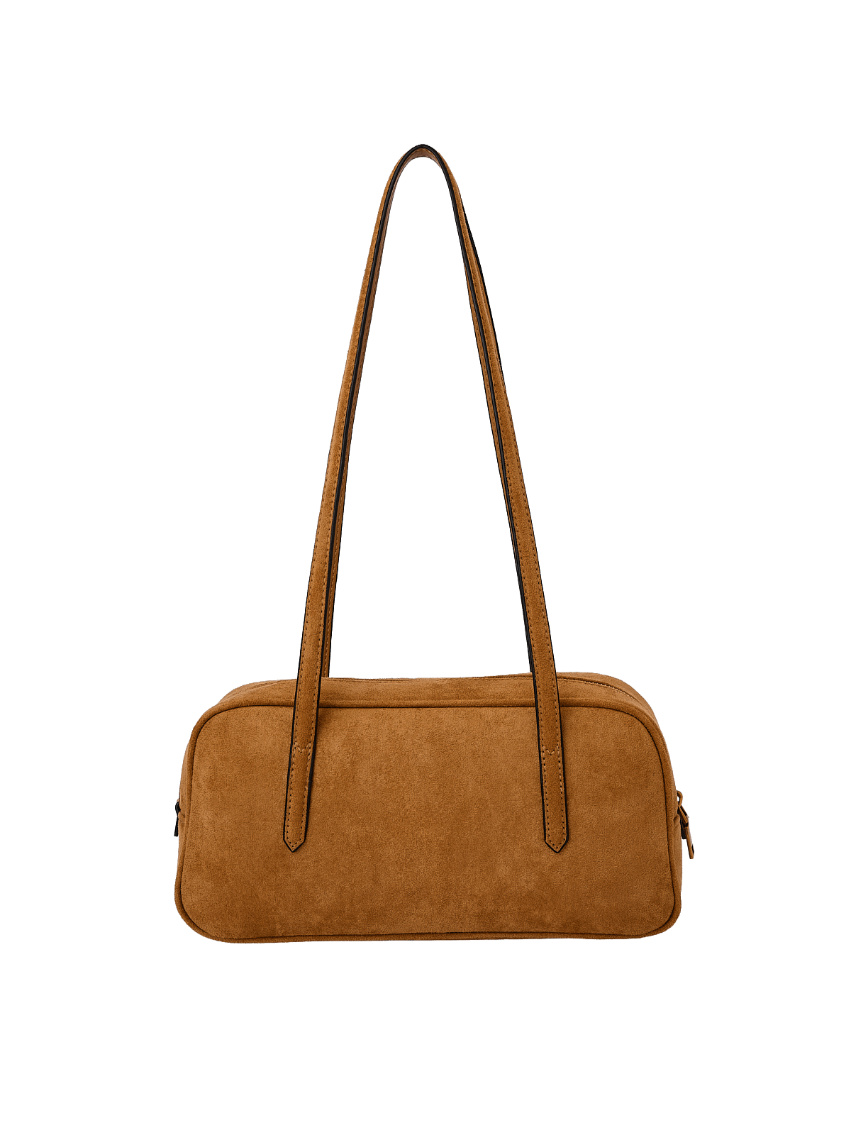 The Friday Satchel Cognac Suede