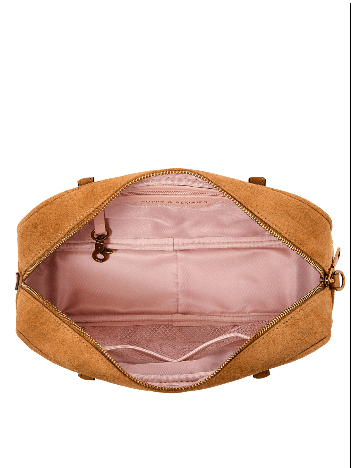 The Friday Satchel Cognac Suede