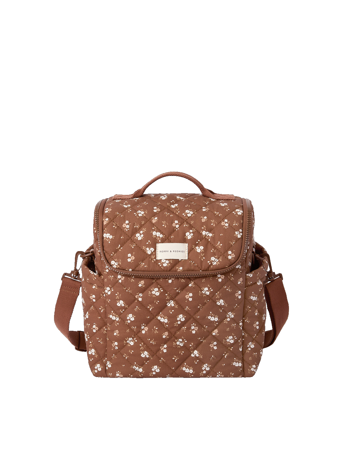 The Lunch Date Brown Floral