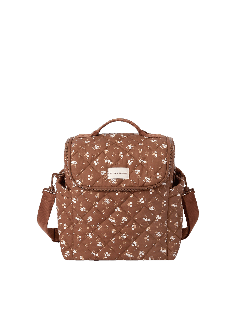 The Lunch Date Brown Floral