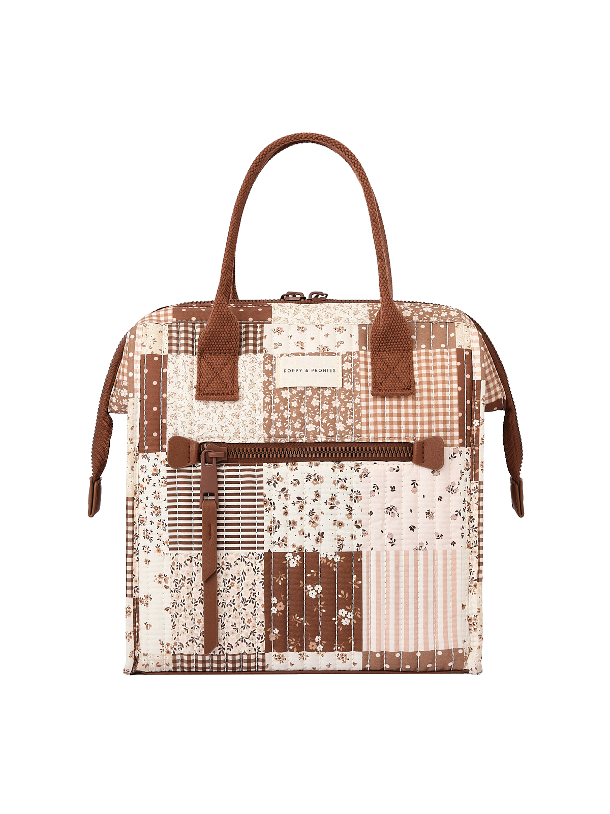 The Lunch Bag Brown Patchwork