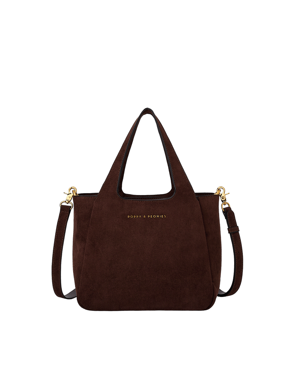 The Pick Me Up Tote Espresso Suede