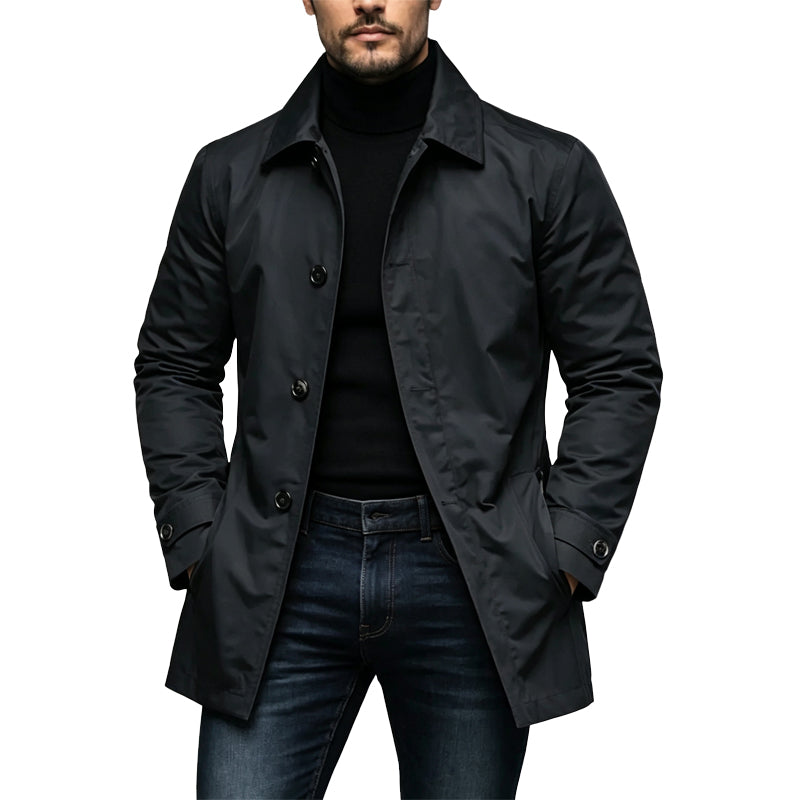 Waterproof Mid-Length Trench Coat